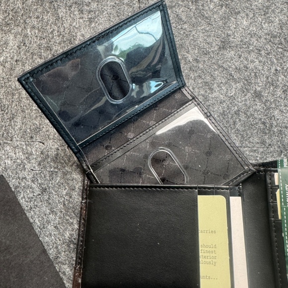 Perry Ellis Portfolio Bifold Passcase Leather Men's Wallet Removable ID Holder - Picture 5 of 11